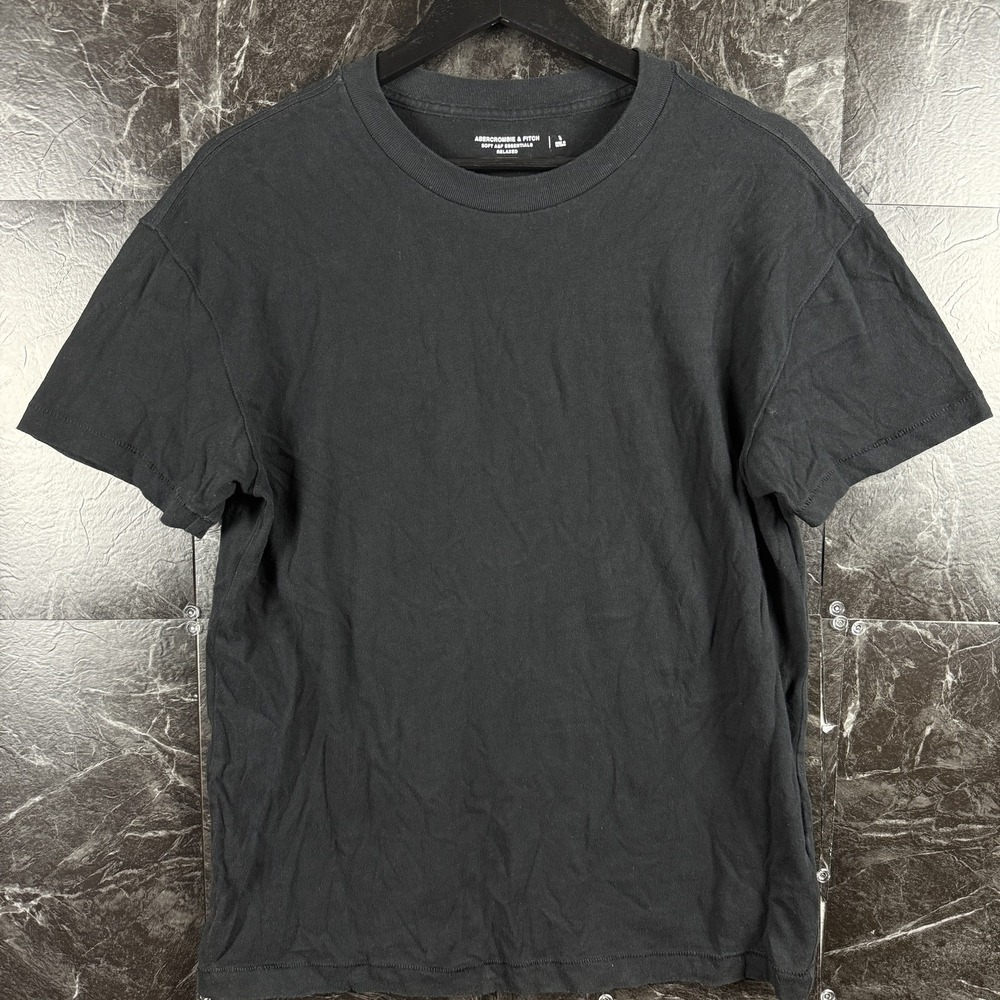 Abercrombie & Fitch Men's Black Soft A&F Shirt Small